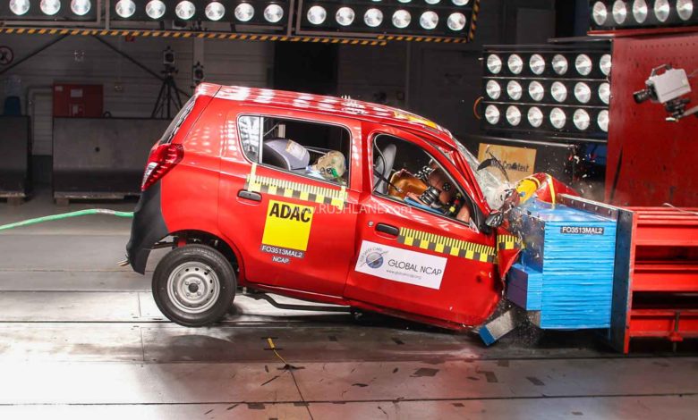 Maruti Alto GlobalNCAP crash test