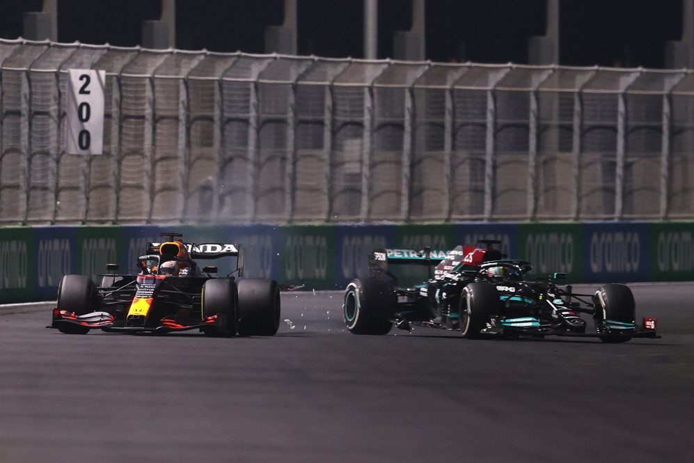 Lewis Hamilton Wins A Dramatic Saudi Arabian GP Even After Clashing ...